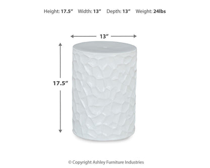 Jungrove Indoor/Outdoor Stool - A3000633 - approximate manufacturer dimensions (supplier image 4)