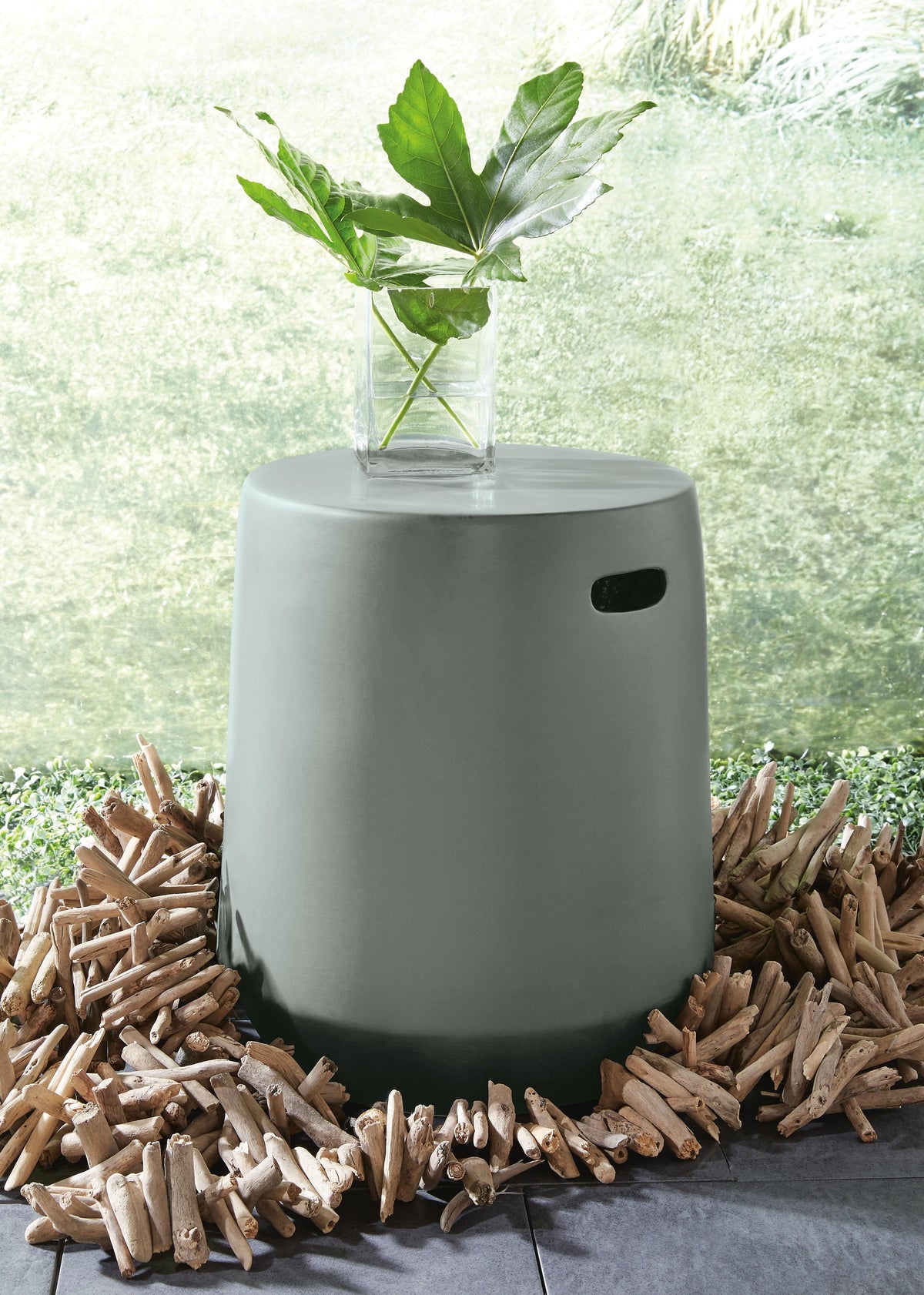 Kalmunds Indoor/Outdoor Stool - A3000634 - product view or room setting; only stool included (supplier image 2)