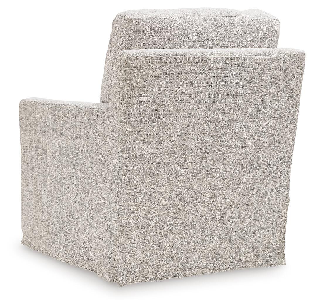 Nenana Next-Gen Nuvella Swivel Glider Accent Chair - A3000644 - product view or room setting; only accent chair included (supplier image 5)