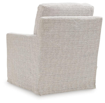 Nenana Next-Gen Nuvella Swivel Glider Accent Chair - A3000644 - product view or room setting; only accent chair included (supplier image 5)