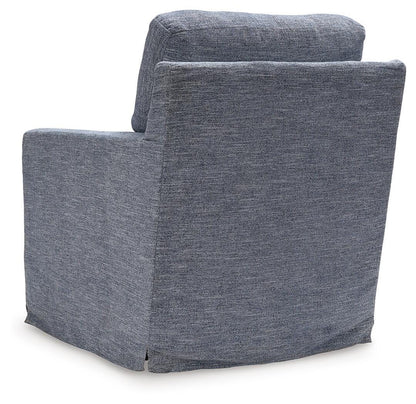 Nenana Next-Gen Nuvella Swivel Glider Accent Chair - A3000646 - product view or room setting; only accent chair included (supplier image 12)