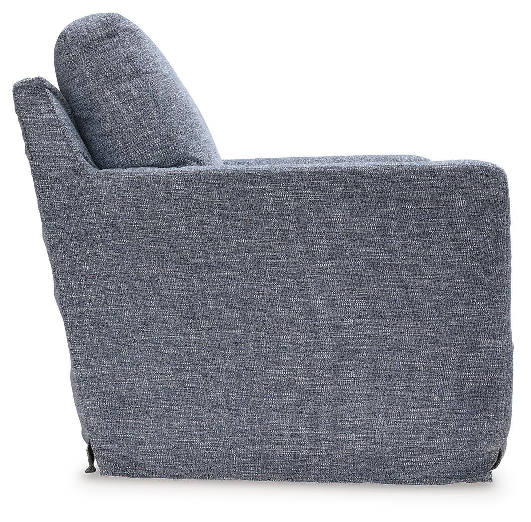 Nenana Next-Gen Nuvella Swivel Glider Accent Chair - A3000646 - product view or room setting; only accent chair included (supplier image 11)
