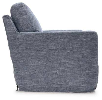 Nenana Next-Gen Nuvella Swivel Glider Accent Chair - A3000646 - product view or room setting; only accent chair included (supplier image 11)