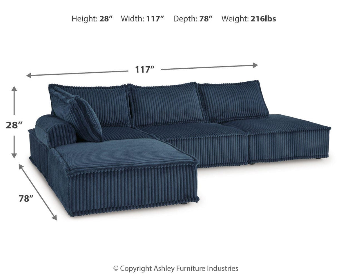 Bales Sectional - A3000662A3 - approximate manufacturer dimensions (supplier image 81)