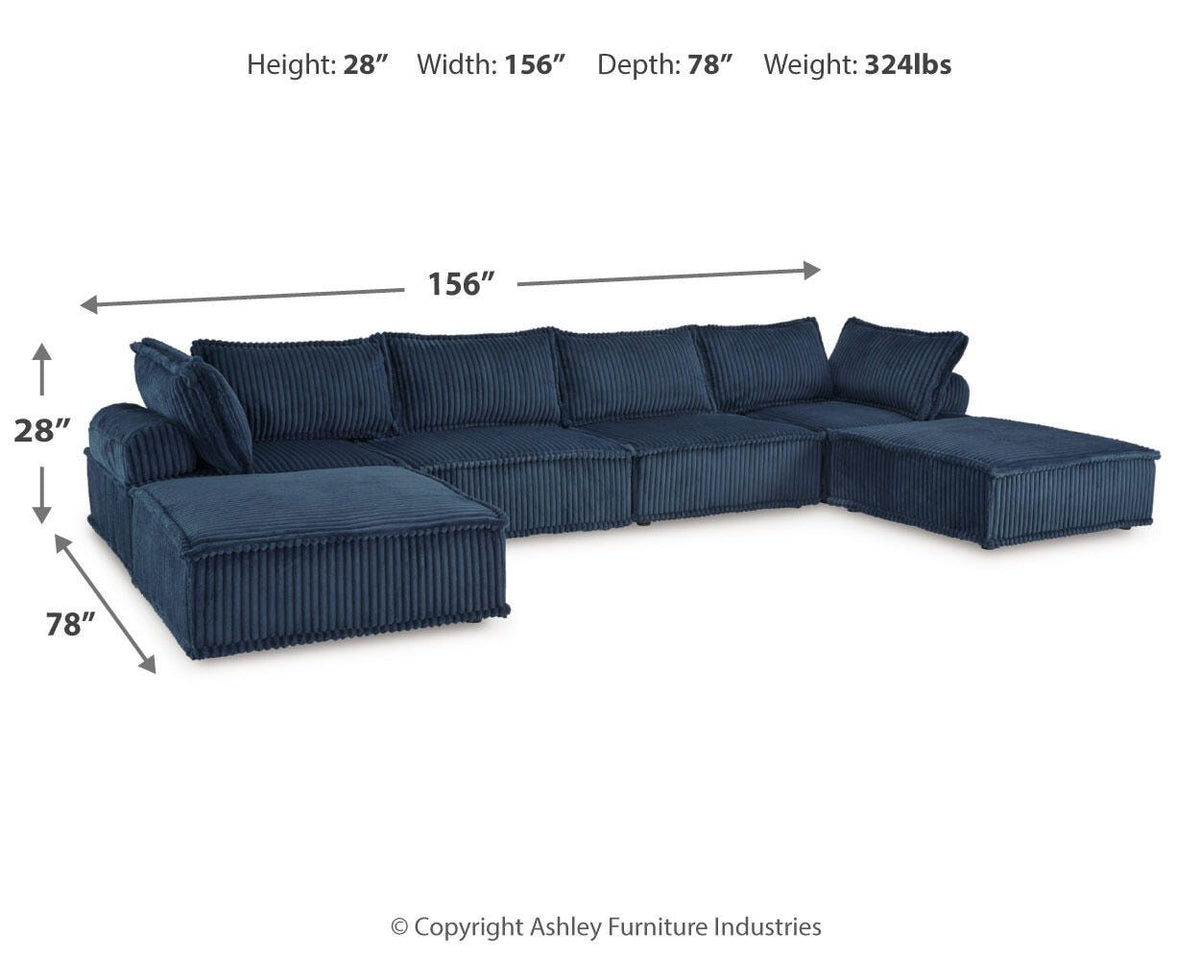 Bales Sectional - A3000662A5 - approximate manufacturer dimensions (supplier image 84)