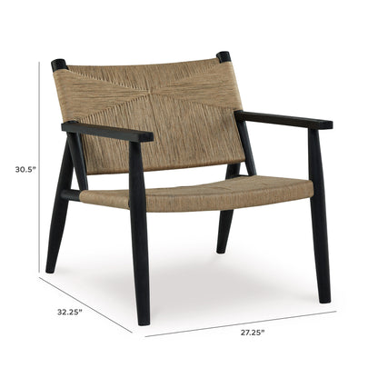 Halfmore Accent Chair - A3000672 - approximate manufacturer dimensions (supplier image 7)