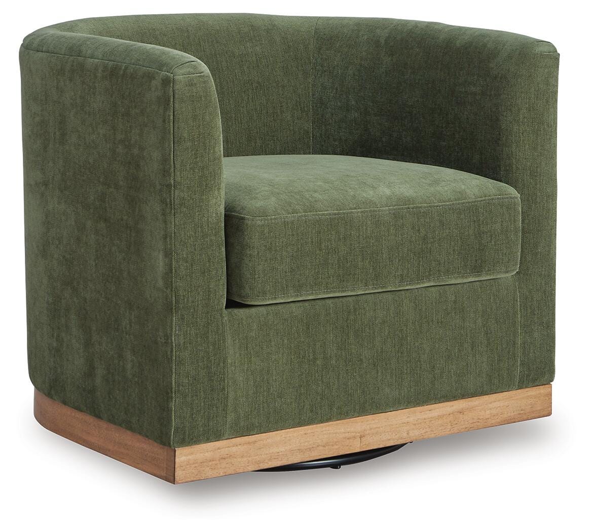 Jersonlow Swivel Accent Chair - A3000696 - product view or room setting; only accent chair included (supplier image 1)