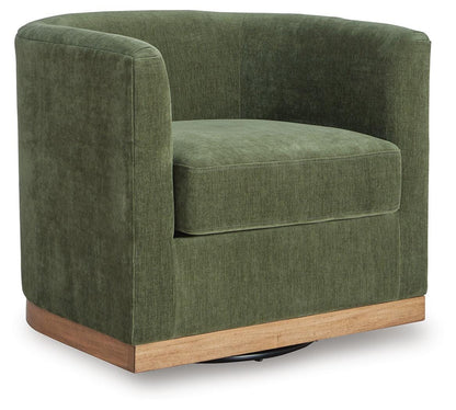 Jersonlow Swivel Accent Chair - A3000696 - product view or room setting; only accent chair included (supplier image 1)
