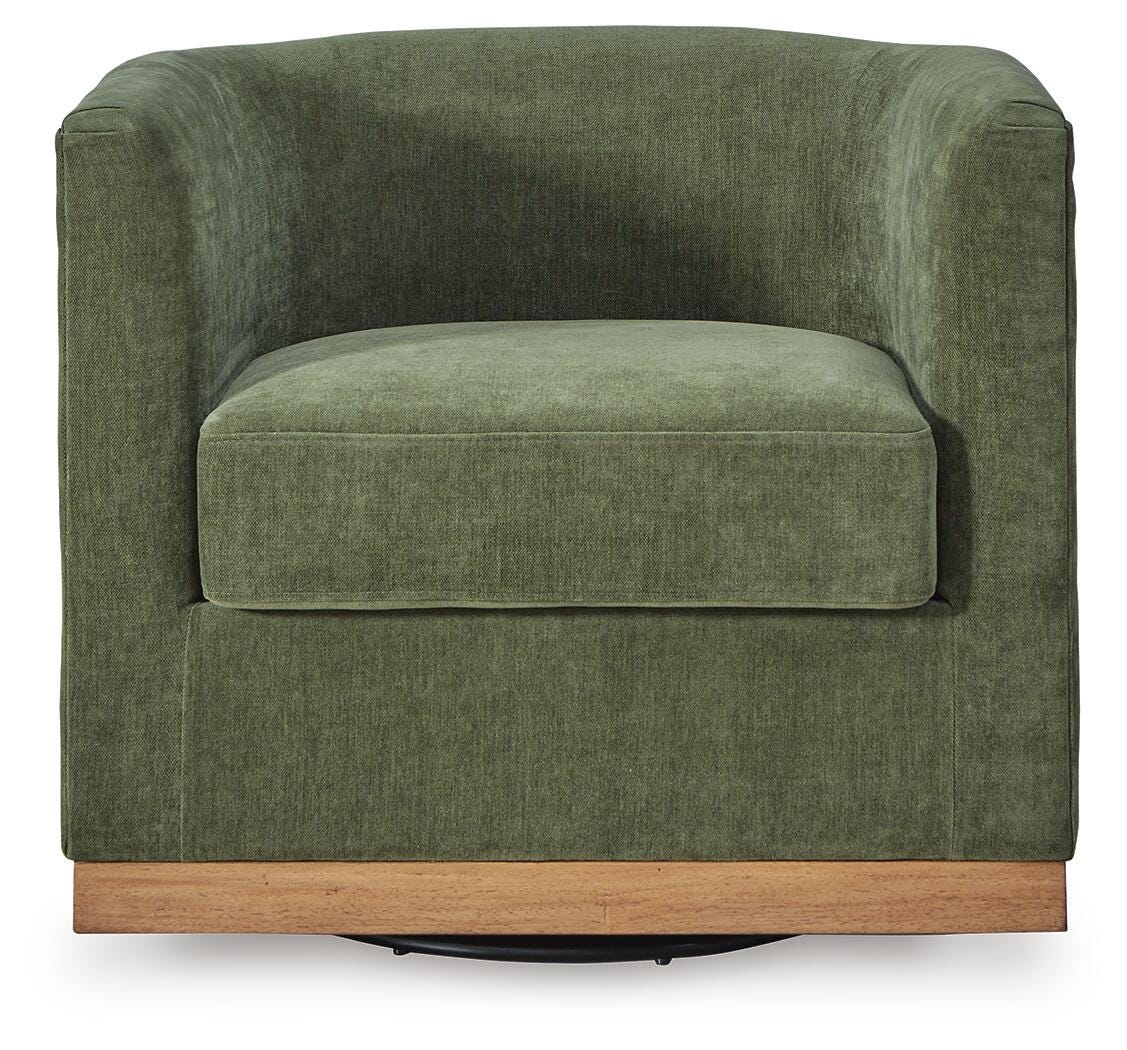 Jersonlow Swivel Accent Chair - A3000696 - product view or room setting; only accent chair included (supplier image 3)
