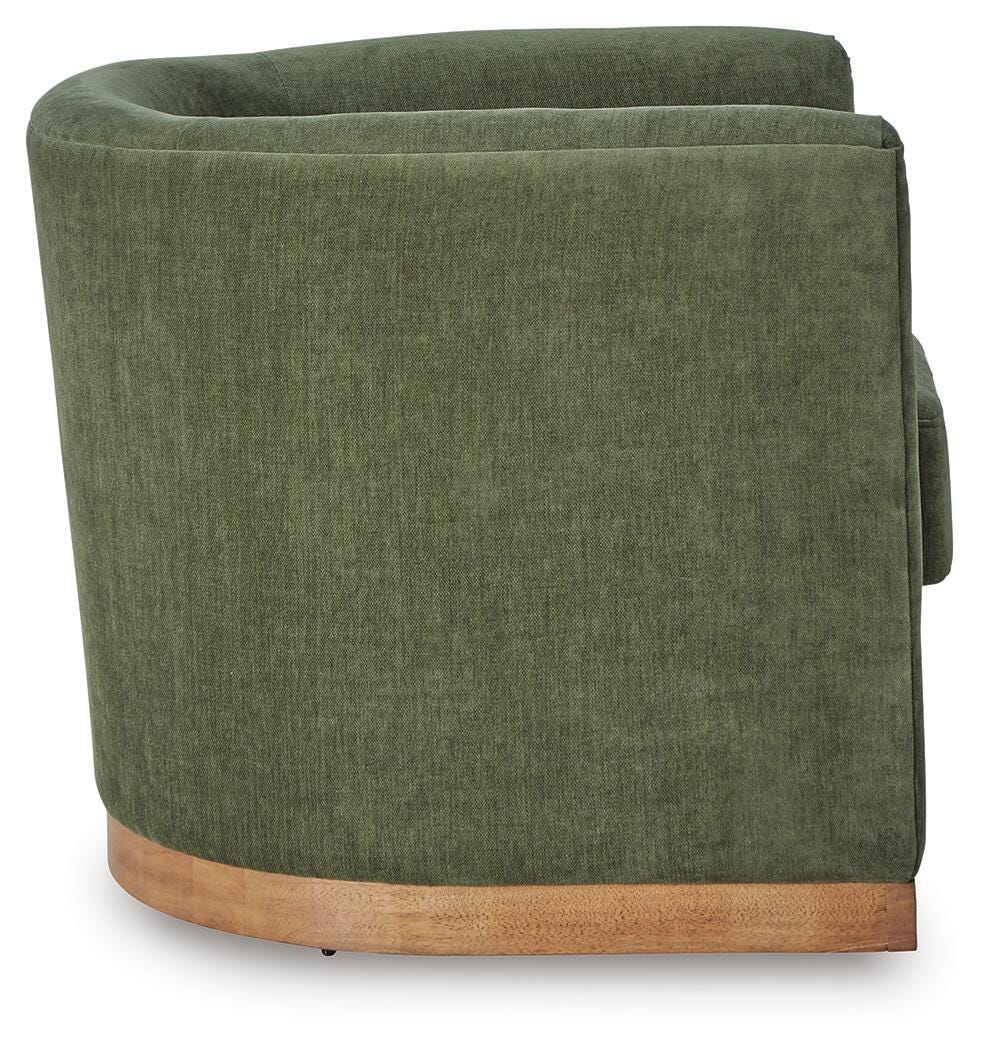 Jersonlow Swivel Accent Chair - A3000696 - product view or room setting; only accent chair included (supplier image 4)