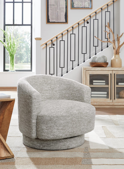 Wardsor Swivel Accent Chair - A3000731 - product view or room setting; only accent chair included (supplier image 2)
