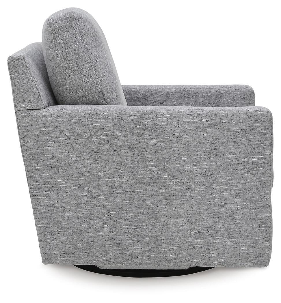 Freybourne Next-Gen Nuvella Swivel Accent Chair - A3000737 - product view or room setting; only accent chair included (supplier image 4)