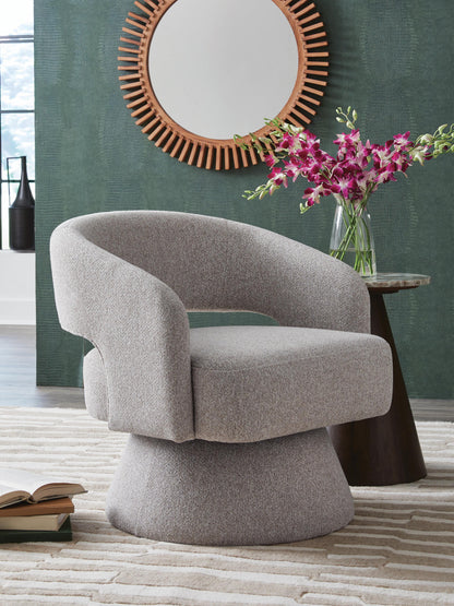 Nashkins Swivel Accent Chair - A3000757 - product view or room setting; only accent chair included (supplier image 2)
