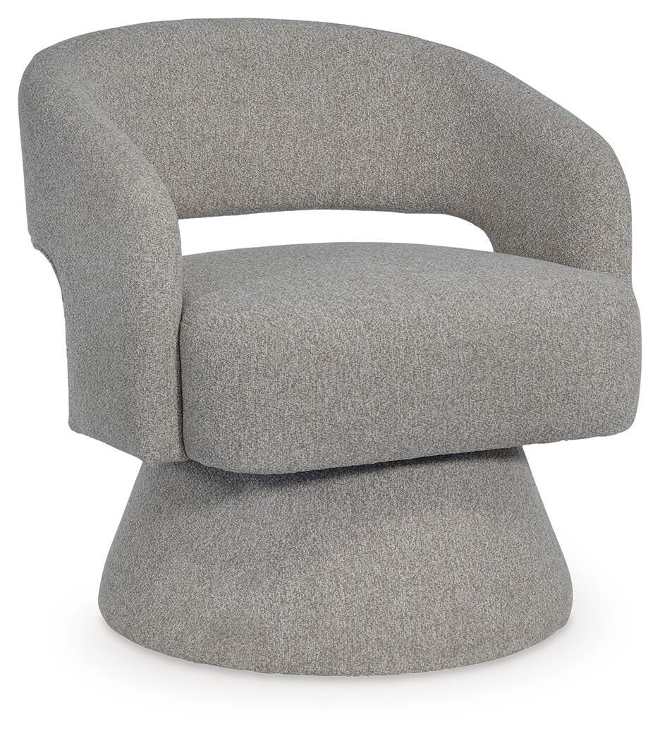 Nashkins Swivel Accent Chair - A3000757 - product view or room setting; only accent chair included (supplier image 1)