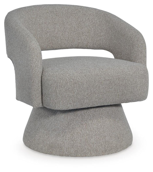 Nashkins Swivel Accent Chair - A3000757 - product view or room setting; only accent chair included (supplier image 1)