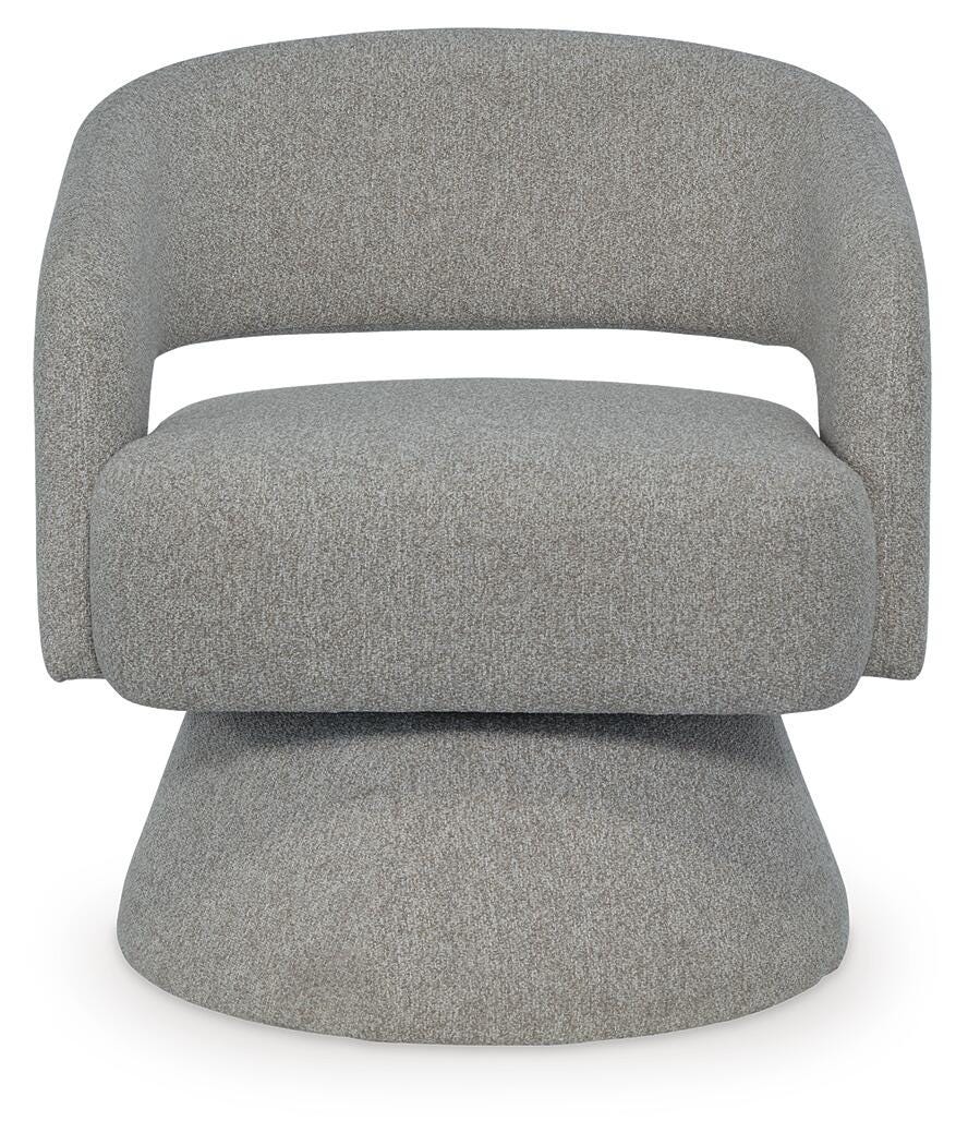 Nashkins Swivel Accent Chair - A3000757 - product view or room setting; only accent chair included (supplier image 3)