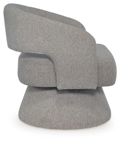 Nashkins Swivel Accent Chair - A3000757 - product view or room setting; only accent chair included (supplier image 4)