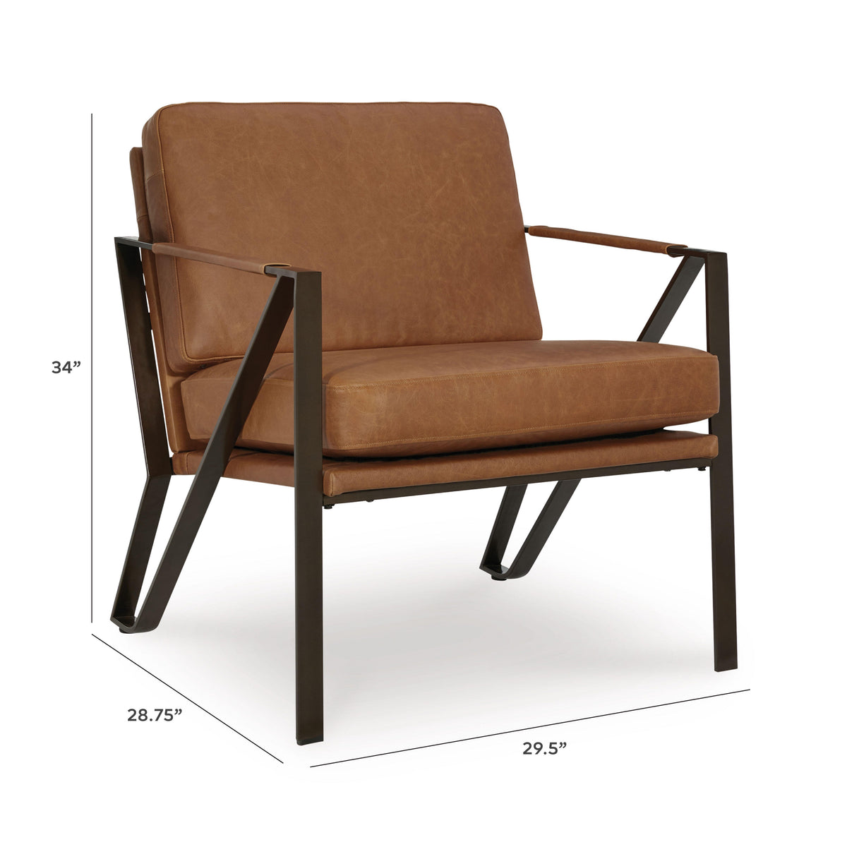 Garronmont Accent Chair - A3000762 - approximate manufacturer dimensions (supplier image 9)