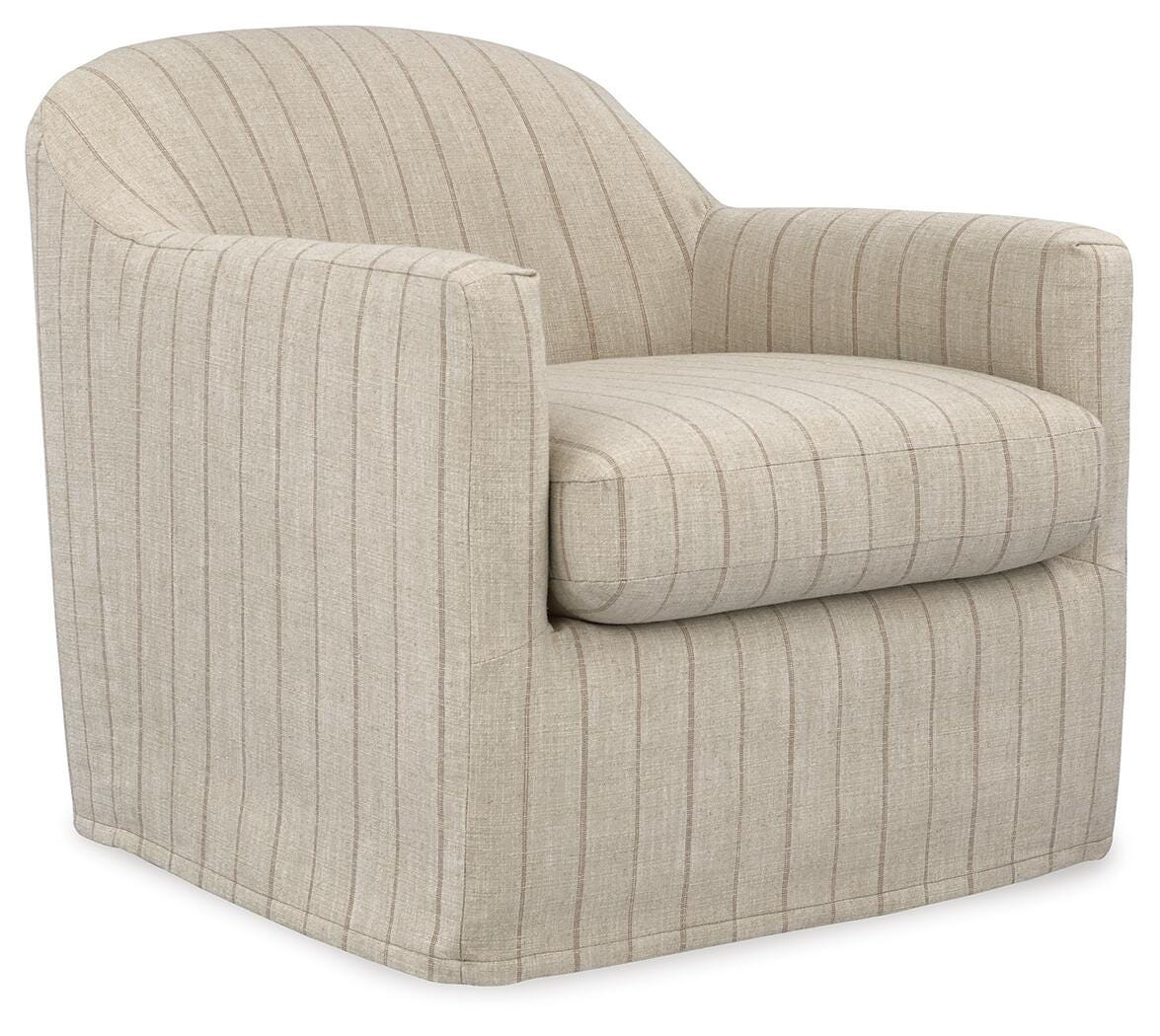 Valwick Swivel Accent Chair - A3000817 - product view or room setting; only accent chair included (supplier image 1)
