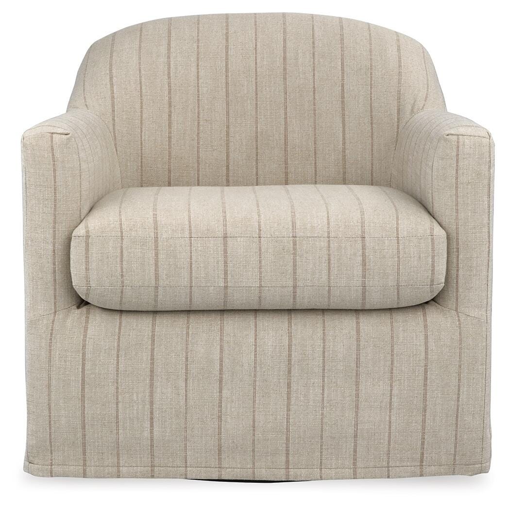 Valwick Swivel Accent Chair - A3000817 - product view or room setting; only accent chair included (supplier image 3)