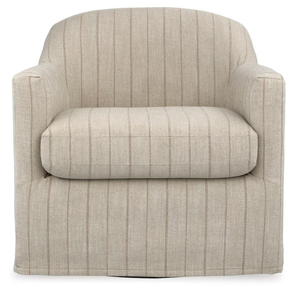 Valwick Swivel Accent Chair - A3000817 - product view or room setting; only accent chair included (supplier image 3)