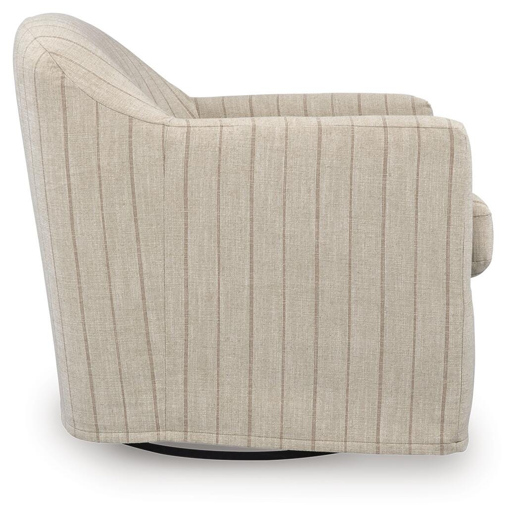 Valwick Swivel Accent Chair - A3000817 - product view or room setting; only accent chair included (supplier image 4)