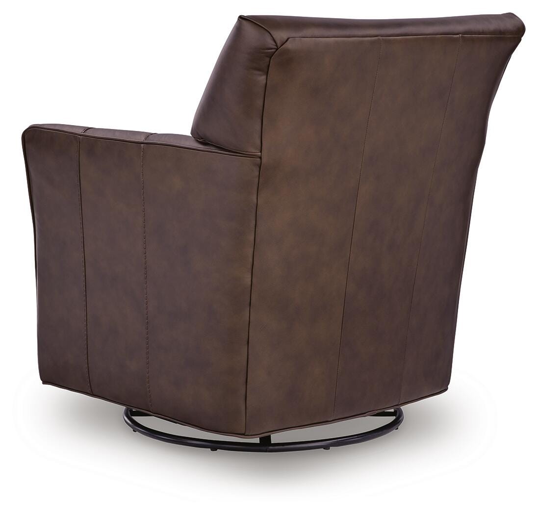 Braydunn Swivel Glider Accent Chair - A3000820 - product view or room setting; only accent chair included (supplier image 5)