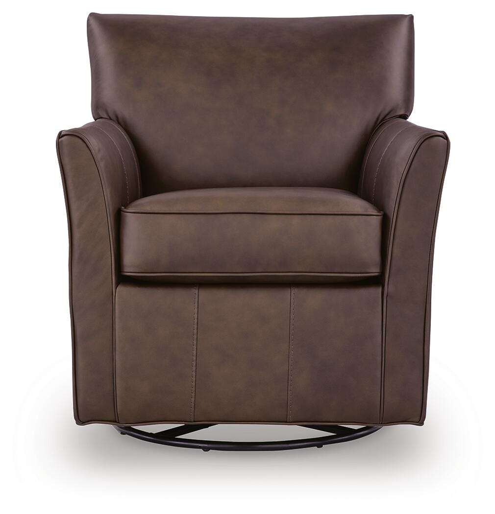 Braydunn Swivel Glider Accent Chair - A3000820 - product view or room setting; only accent chair included (supplier image 3)