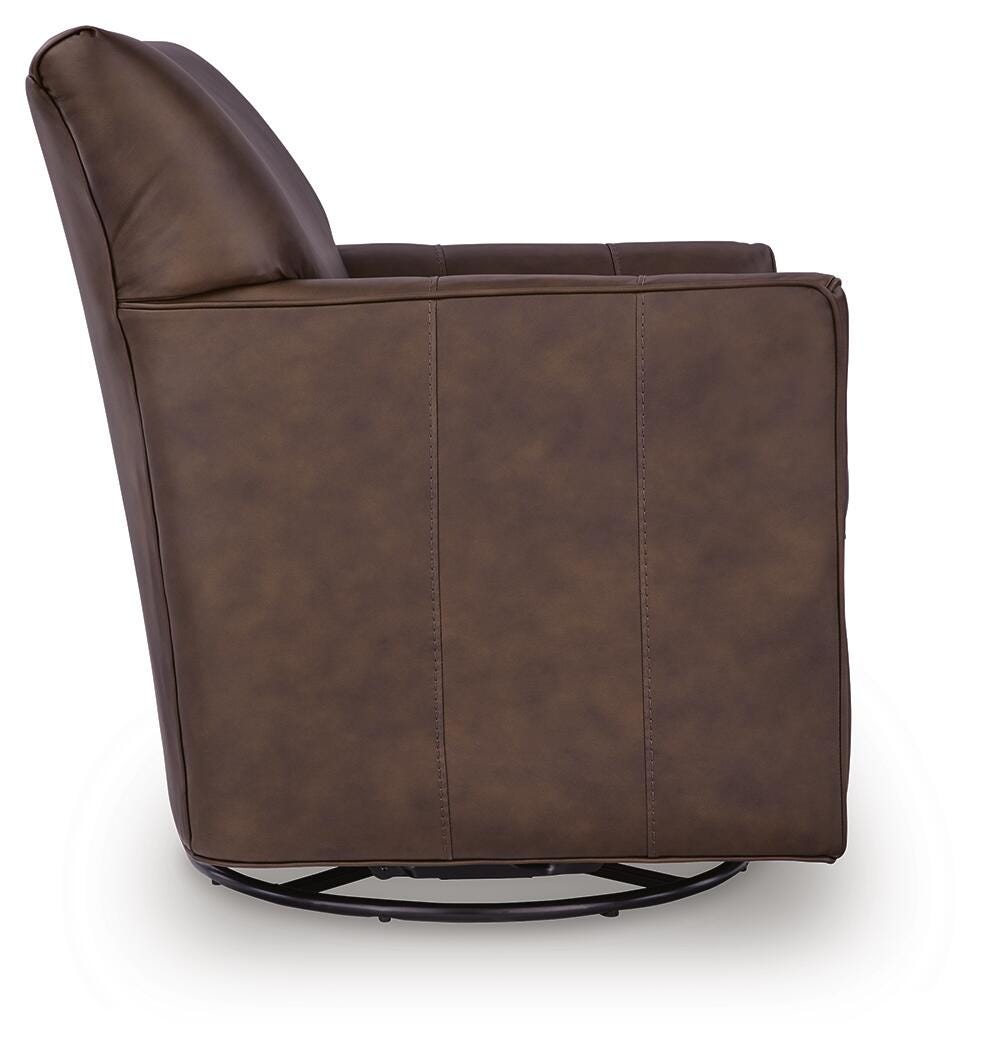 Braydunn Swivel Glider Accent Chair - A3000820 - product view or room setting; only accent chair included (supplier image 4)