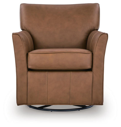 Braydunn Swivel Glider Accent Chair - A3000821 - product view or room setting; only accent chair included (supplier image 10)