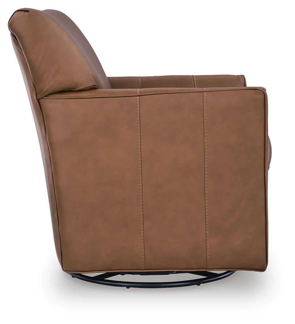 Braydunn Swivel Glider Accent Chair - A3000821 - product view or room setting; only accent chair included (supplier image 11)