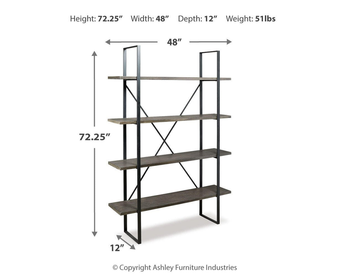 Gilesgrove Bookcase - A4000017 - approximate manufacturer dimensions (supplier image 4)