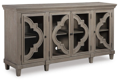 Fossil Ridge Accent Cabinet - A4000037 - product view or room setting; only accent cabinet included (supplier image 1)