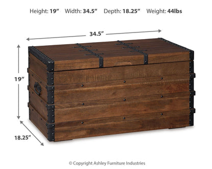 Kettleby Storage Trunk - A4000096 - approximate manufacturer dimensions (supplier image 4)