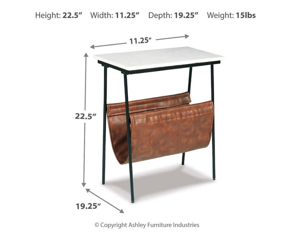 Etanbury Accent Table - A4000254 - approximate manufacturer dimensions (supplier image 4)