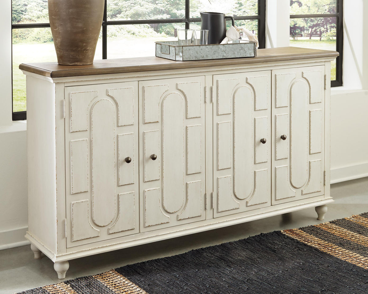 Roranville Accent Cabinet - A4000268 - product view or room setting; only accent cabinet included (supplier image 2)