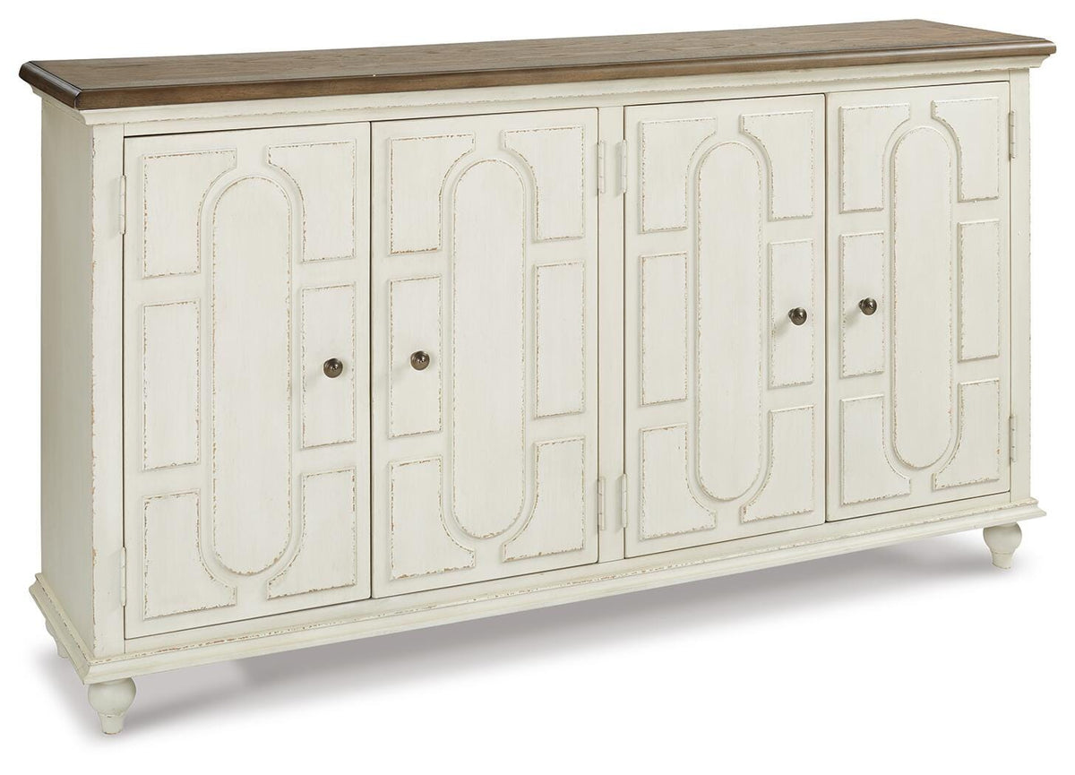 Roranville Accent Cabinet - A4000268 - product view or room setting; only accent cabinet included (supplier image 1)