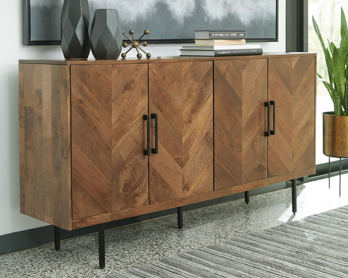 Prattville Accent Cabinet - A4000308 - product view or room setting; only accent cabinet included (supplier image 2)