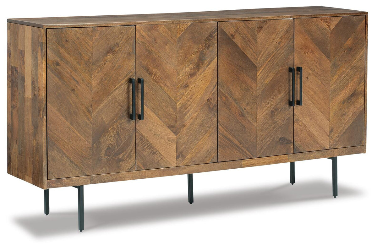 Prattville Accent Cabinet - A4000308 - product view or room setting; only accent cabinet included (supplier image 1)