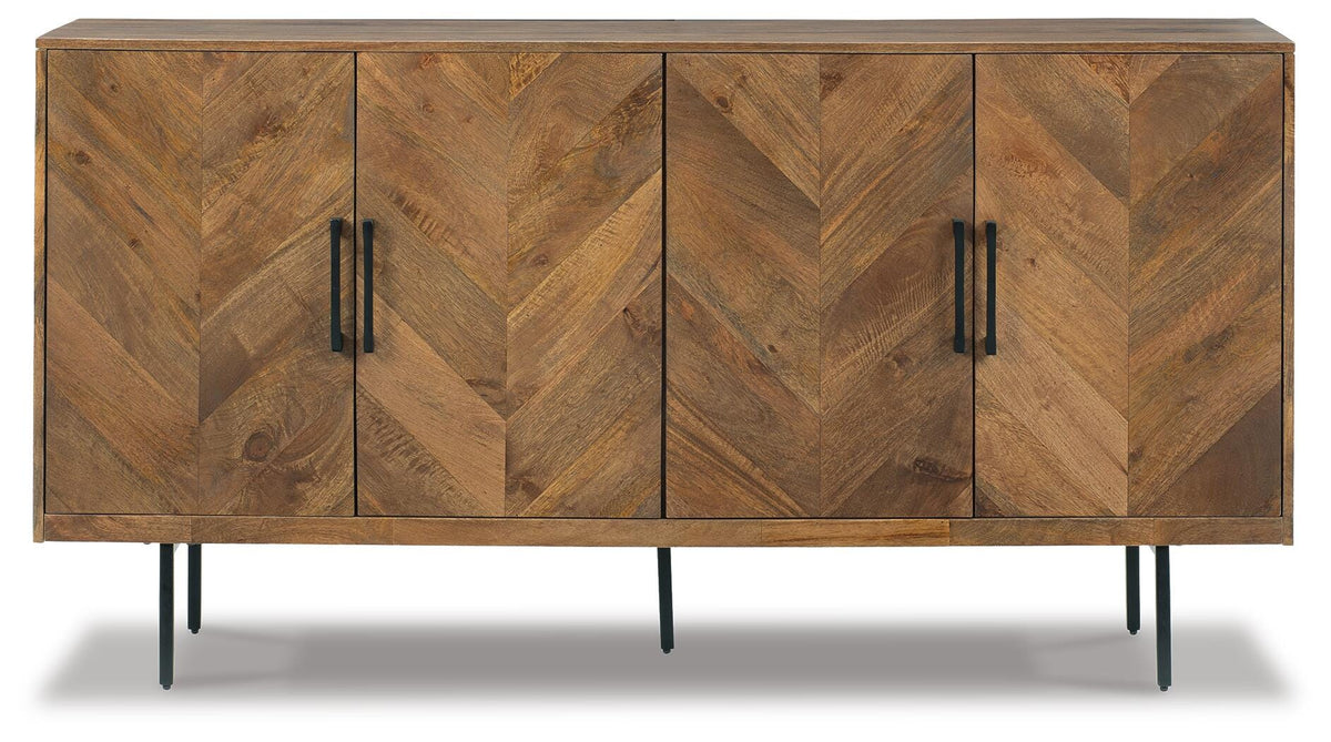 Prattville Accent Cabinet - A4000308 - product view or room setting; only accent cabinet included (supplier image 4)