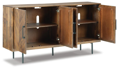 Prattville Accent Cabinet - A4000308 - product view or room setting; only accent cabinet included (supplier image 3)