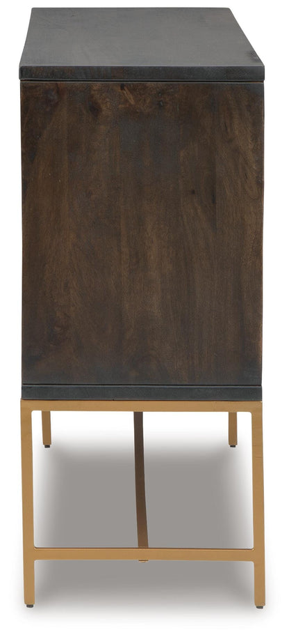 Elinmore Accent Cabinet - A4000316 - product view or room setting; only accent cabinet included (supplier image 4)
