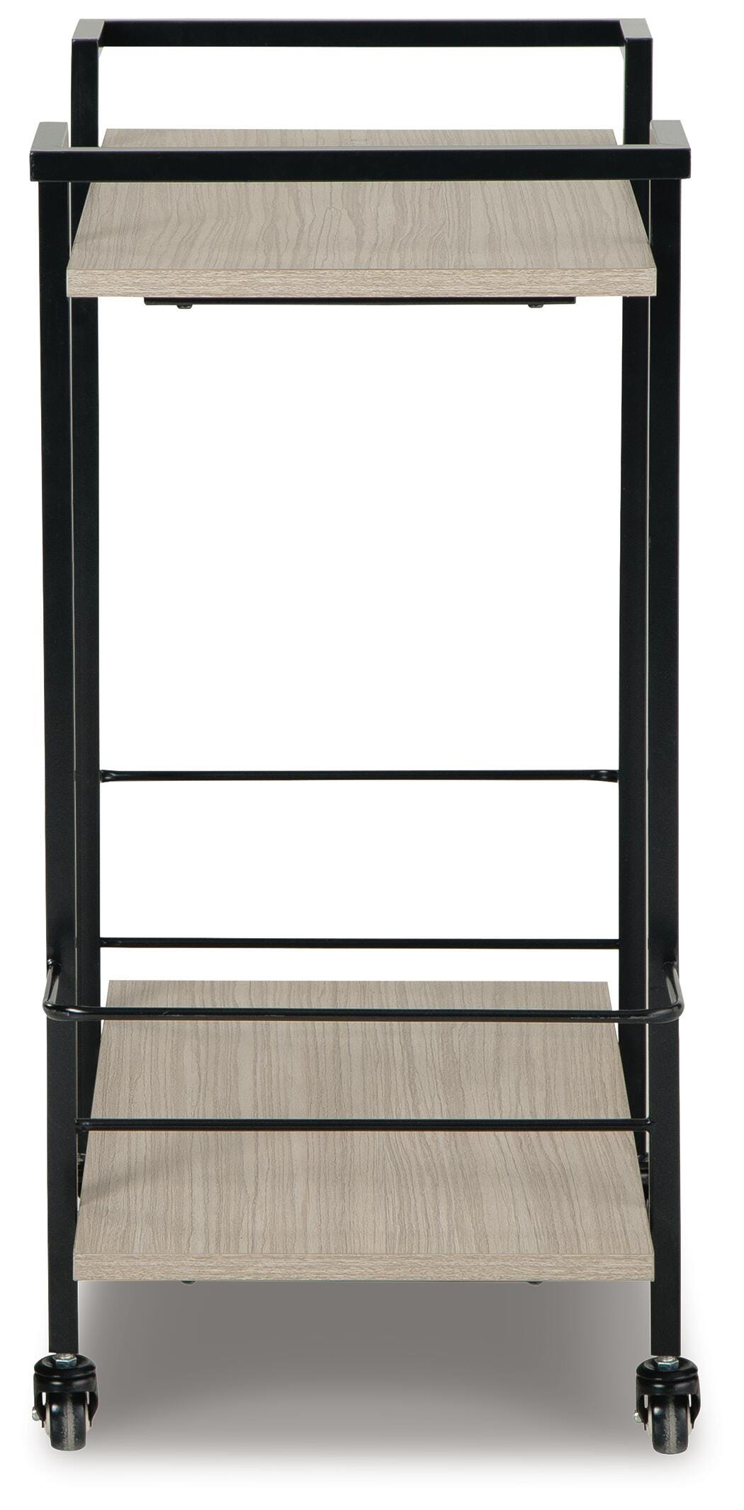 Waylowe Bar Cart - A4000389 - product view or room setting; only bar cart included (supplier image 4)