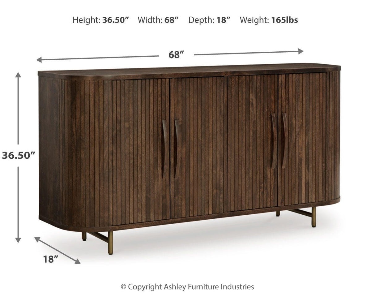 Amickly Accent Cabinet - A4000571 - approximate manufacturer dimensions (supplier image 10)