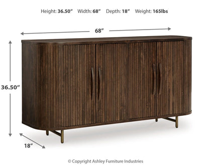 Amickly Accent Cabinet - A4000571 - approximate manufacturer dimensions (supplier image 10)