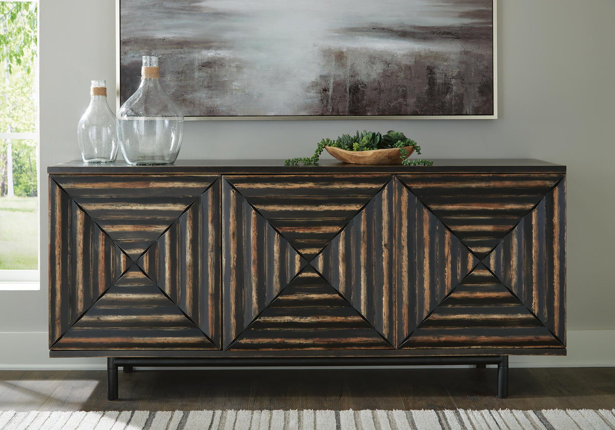 Fair Ridge Accent Cabinet - A4000573 - product view or room setting; only accent cabinet included (supplier image 2)