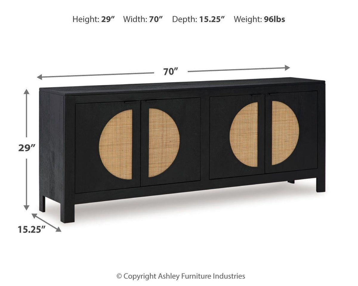Cliffiings Accent Cabinet - A4000575 - approximate manufacturer dimensions (supplier image 10)