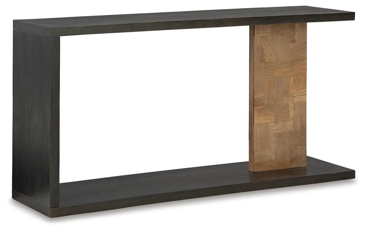 Camlett Console Sofa Table - A4000594 - product view or room setting; only console table included (supplier image 1)