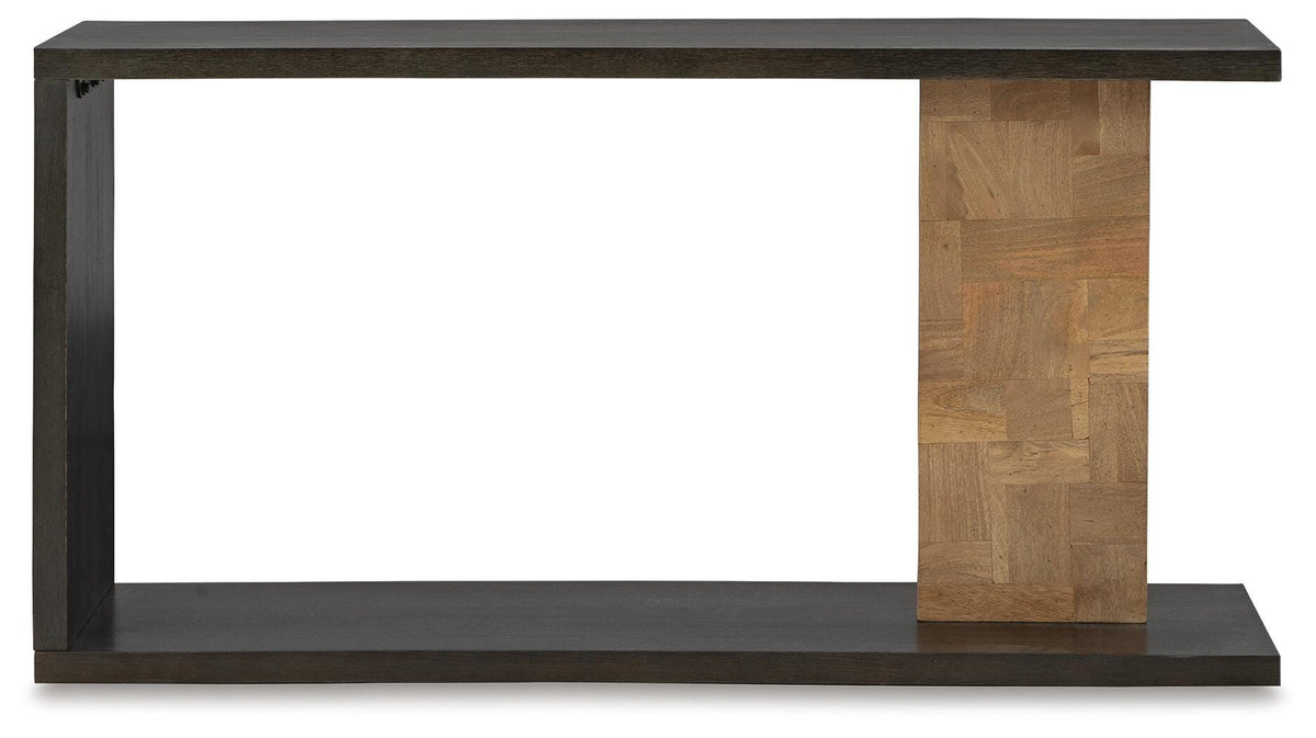 Camlett Console Sofa Table - A4000594 - product view or room setting; only console table included (supplier image 3)