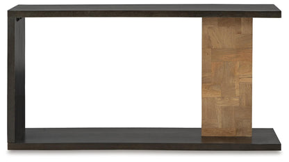 Camlett Console Sofa Table - A4000594 - product view or room setting; only console table included (supplier image 3)